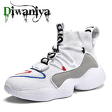 New Fashion Men Sneakers High Top Basketball Shoes for Men Black/ White Outdoors Sports Ankel Boots men Comfortable Size 39-48
