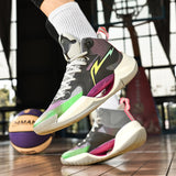 QQ-A25 High Quality Mens Basketball Sneakers UltraLight Training Sports Shoes Breathable Cushion High-top Basketball Shoes 36-46