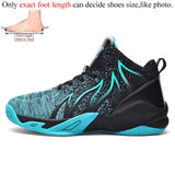 Summer Men High Top Mesh Basketball Shoes Sneakers Training Sport Shoes Plus Size 47 48 Breathable Anti Slip