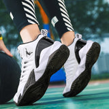 Men&#39;s Basketball Shoes Breathable Cushioning Non-Slip Wearable Sports Shoes Gym Training Athletic Basketball Sneakers for Women