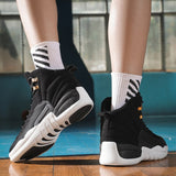Size 36~47.Men's Basketball Shoes Breathable Cushioning Non-Slip Wearable Sports Shoes Gym Training Athletic Sneakers For Women