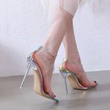 High heeled sandals