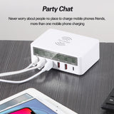 QI Wireless Charger Quick Charge 3.0 USB Charger For Samsung S10 Fast Charger Socket Adapter HUB Charger For iPhone Huawei Xiomi