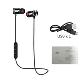 Wireless earphones Neckband Magnetic Sports 5.0 Bluetooth Earphone Stereo Earbuds Music Metal Headphones With Mic For All Phones