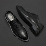 Trendy British Pointed Leather Shoes