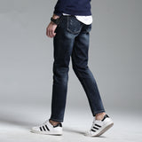 Men's Straight Hole Patch Jeans
