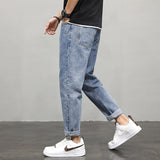 Men's Straight Summer Cropped Jeans