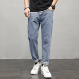 Men's Straight Summer Cropped Jeans