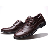 Men's Casual Lychee Pattern Shoes