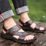 Breathable Cowhide Sandals