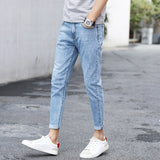 Men's Slim-Fit Cropped Jeans
