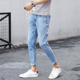 Men's Slim-Fit Cropped Jeans