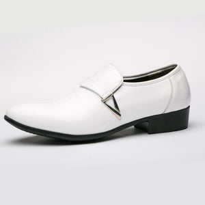 Bright Leather Over-Foot Single Shoes