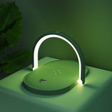 Night Light Wireless Charger 15W Fast Charge with Mobile Phone Stand Desk Lamp Power Bank