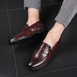 Fashion Pattern Casual Leather Shoes