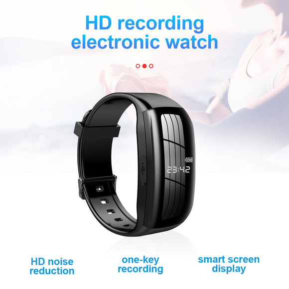 D5 One Touch Recording Pen Working Intelligent HD Noise Reduction Recording Bracelet