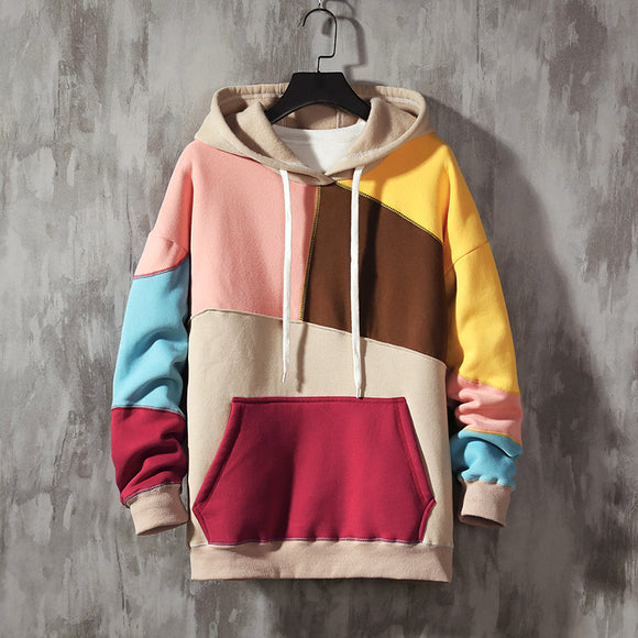 Casual Loose Color-blocking Pullovers