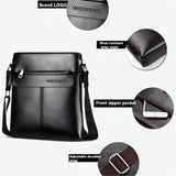 Men's Zipper Leather Bag