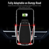 Automatic Clamping Wireless Car Charger Air Vent Phone Holder 360 Degree Rotation USB Charging Mount Bracket
