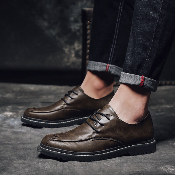 British Fashion All-match Leather Shoes