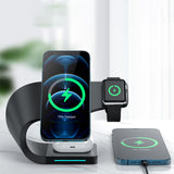 4 in 1 Magnetic Wireless Charger for iPhone12 Apple Watch Headphones Wireless Charging