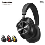 Bluedio T6S Bluetooth Headphones Active Noise Cancelling Wireless Headset For Phones And Music With Voice Control