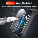 3D Protective Glass for Xiaomi mi band 4 5 glass film for Mi band5 Smart Watchband 4 5 Soft Screen Protector Film For mi band 4