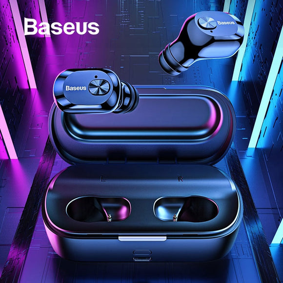 Baseus W01 TWS Bluetooth Earphone Wireless Headphone Bluetooth 5.0 Stereo Bass Wireless earphones With HD Microphone For Phone