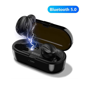 Bluetooth V5.0 Earphones TWS True Wireless Headphones In-Ear Earbuds Waterproof Mini Headsets HiFI Stereo Sports Earpiece