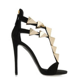 One-strap high heel sandals