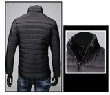 Men's thickening of down jacket