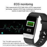 T1 Smart Watch Band With Temperature Immune Measure ECG Heart Rate Blood Pressure Monitor Weather Forecast Drinking Remind