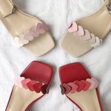 Heart female sandals