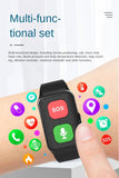 A70 Elderly GPS Positioning Watch Locator With Heart Rate Measurement Body Temperature Smart Bracelet