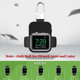 External Battery Pack QI Wireless Charger for Apple Watch iWatch 1 2 3 4 Wireless Charger Power Bank 950mah Portable Outdoor