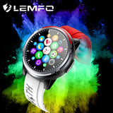 LEMFO New Smart Watch Men Bluetooth Call Heart Rate Blood Pressure Monitor Full Screen Touch IP67 Waterproof Smart Watch 2020