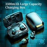 TWS-X10 Bluetooth Headset HIFI Stereo Active Noise Reduction 3500mAh Charging Box Sports Waterproof With Mic Wireless Earphones