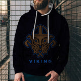 3D Digital Viking Printed Loose Hoodies