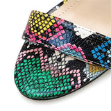 Colorblock female sandals