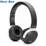 New Bee Wireless Bluetooth Headphone Stereo Portable Folder Headset Earphone with Sport App Microphone NFC for Phone Computer TV