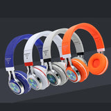 STN-18 Glowing Wireless Bluetooth Headphone Portable Headset Stereo Heavy Bass Earbuds LED Mic TF FM