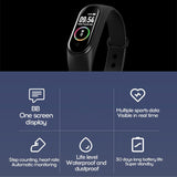 M4 Color Screen Smart Bracelet Step 90Mah Battery Over Uv Dispensing True Heart Rate Ip67 Waterproof 4 Generation Usb Line