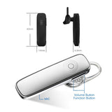 M165 Mini Bluetooth Earphone Stereo Bass Bluetooth Headset Handsfree Earloop Wireless Earpiece With Mic For All Smart Phones