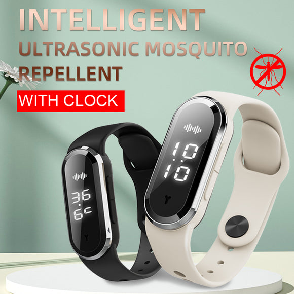 Ultrasonic Mosquito Repellent Bracelet Children Adult Household Mosquito Repellent Electronic Watch Pregnant Women