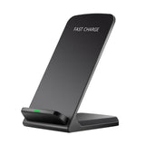10W Q740 Wireless Folding Vertical Quick Charger USB Fast Charging Bracket High Power Docking Stand For Mobile Phones Desktop