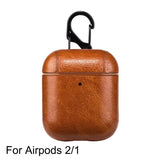 PU Leather Case for Airpods Pro Luxury Protective Cover with Anti-lost Buckle for Air Pods Pro 3 Headphone Earpods Fundas