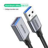 UGREEN USB Extension Cable USB 3.0 Extender Cord Type A  Male to Female Data Transfer Lead for Playstation Flash Drive USB 2.0