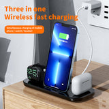 The New Three-In-One Wireless Charger Is Suitable For Apple Mobile Phone Headset Watch Charging Plug Charging Seat Source