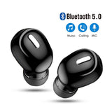 Mini In-Ear 5.0 Bluetooth Earphone HiFi Wireless Headset With Mic Sports Earbuds Handsfree Stereo Sound Earphones for all phones
