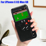 Gameboy Soft Phone Case Cover For iPhone X XR XS Max For iPhone 6 7 8 Plus Color Display 36 Classic Game Console Silicone Cover